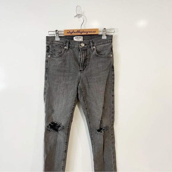 AGOLDE Sophie High Rise Crop Black Jean - Picture 6 of 10